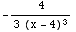 -4/(3 (x - 4)^3)