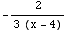 -2/(3 (x - 4))