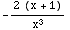 -(2 (x + 1))/x^3