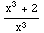 (x^3 + 2)/x^3