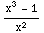 (x^3 - 1)/x^2
