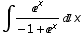 ∫^x/(-1 + ^x) x